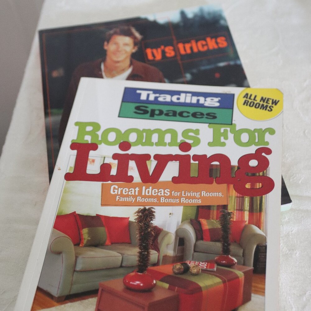 Two Trading Spaces design Books Ty's Tricks and Rooms for Living Decorating Home